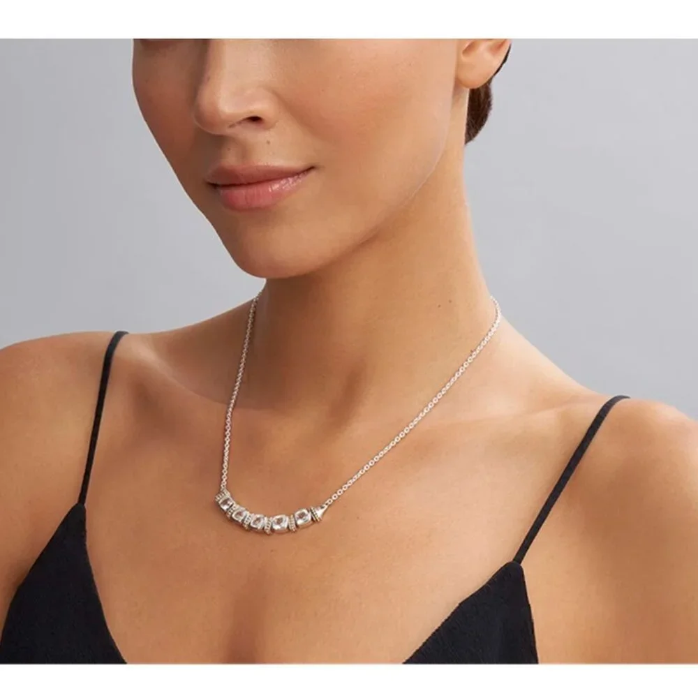 Lagos Rittenhouse Five Station White Topaz Necklace - Picture 3 of 16